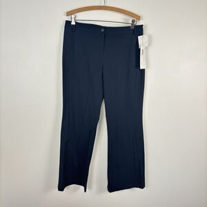 NWT Worth New York Womens Petite 14 Cotton Nylon Style 35Q24-14 Navy Blue Pants
